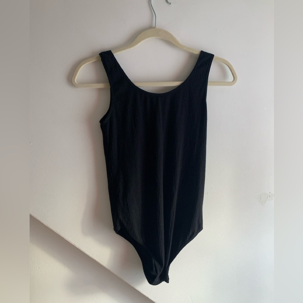 Mary Young Black Rib Bodysuit